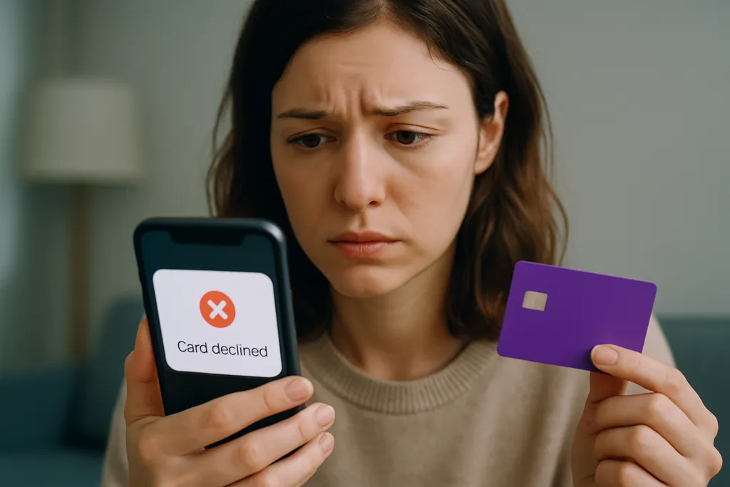 Cartão recusado no app do Nubank: o que pode estar acontecendo e como resolver