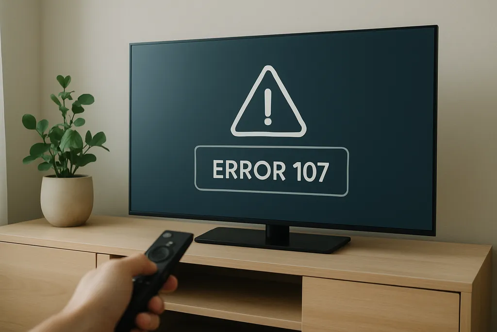 Erro 107 na TV Samsung: o que significa e como resolver