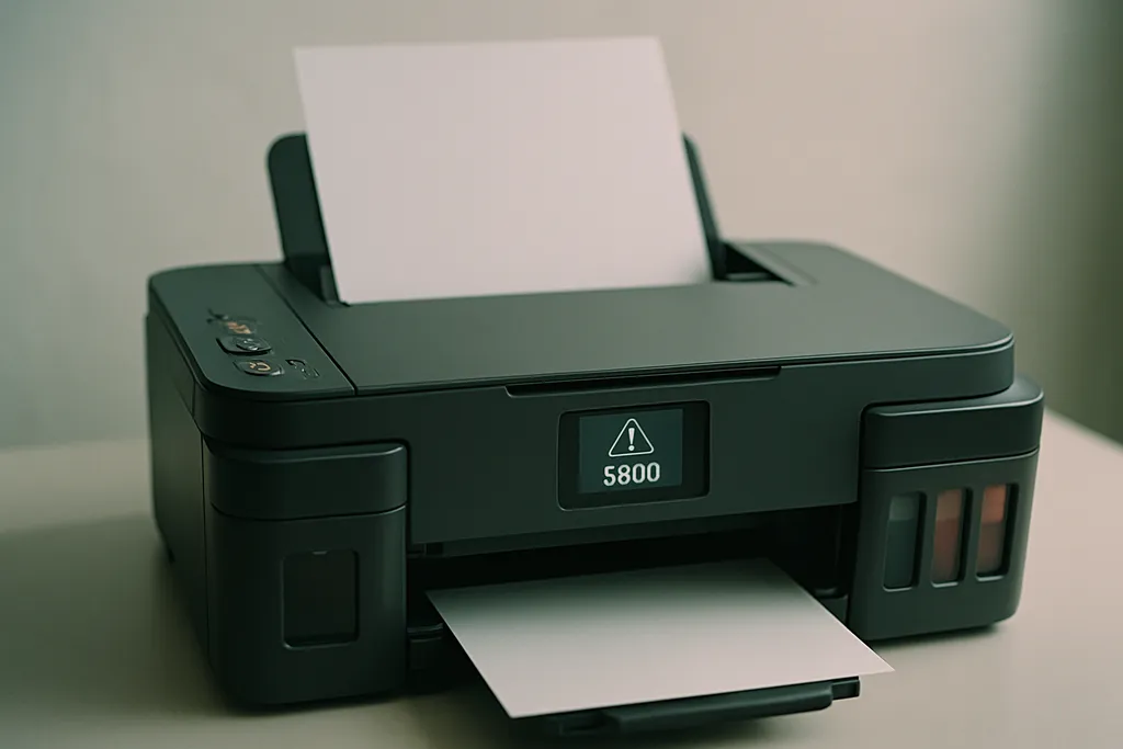 Erro 5B00 na Canon G3110: o que significa e como resolver o absorvedor de tinta cheio