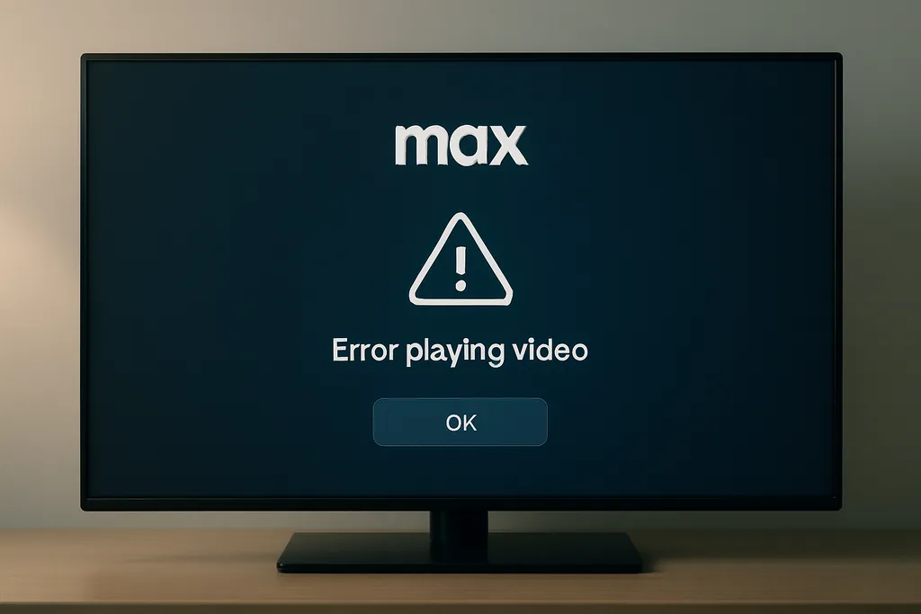 Erro ao reproduzir vídeo no Max (HBO Max): o que significa e como resolver