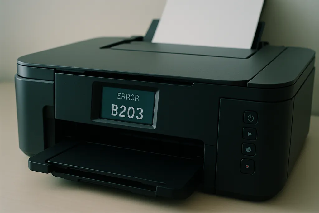 Erro B203 na Canon G2110: o que significa e como resolver