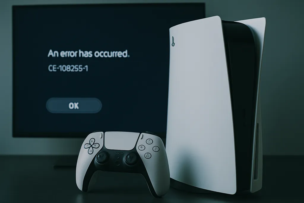 Erro CE-108255-1 no PS5: o que significa e como resolver