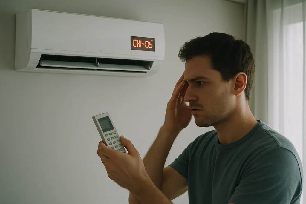 Erro CH-05 no ar-condicionado LG: o que significa e como resolver