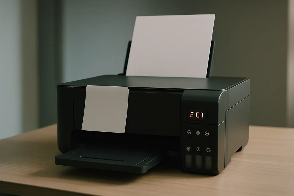 Erro E-01 na Epson L3150: o que significa e como resolver