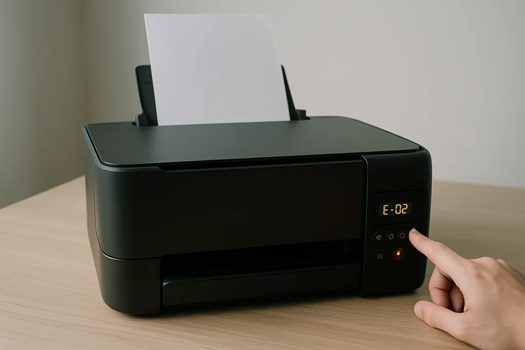 Erro E-02 na Epson L3250: O que significa e como resolver