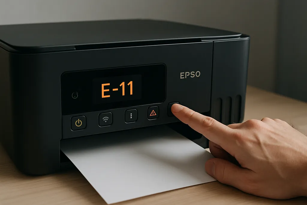 Erro E-11 na Epson L3250: o que significa e como resolver o problema da almofada de tinta