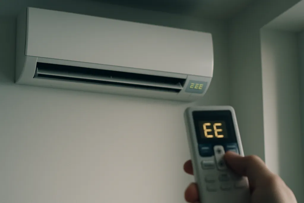 Erro E:EE no ar-condicionado Fujitsu: o que significa e como proceder