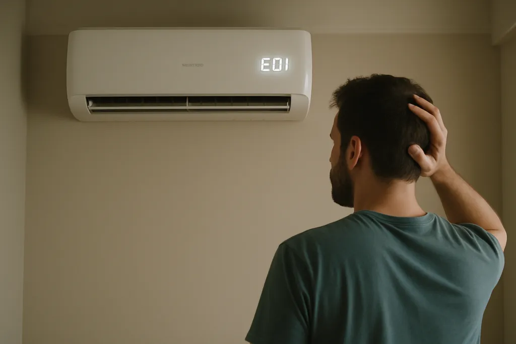 Erro E01 no ar-condicionado Electrolux: o que significa e o que fazer