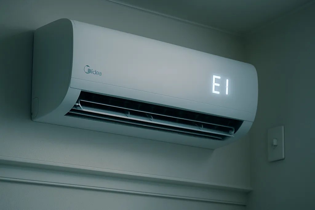 Erro E1 no ar-condicionado Midea: o que significa e como resolver