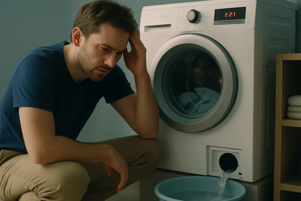 Erro E21 na lavadora Electrolux: o que significa e como resolver quando a água não escoa