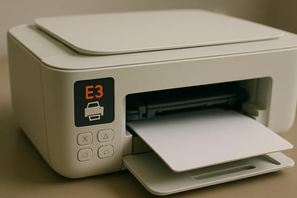 Erro E3 na HP DeskJet 2774: o que significa e como resolver o carro preso