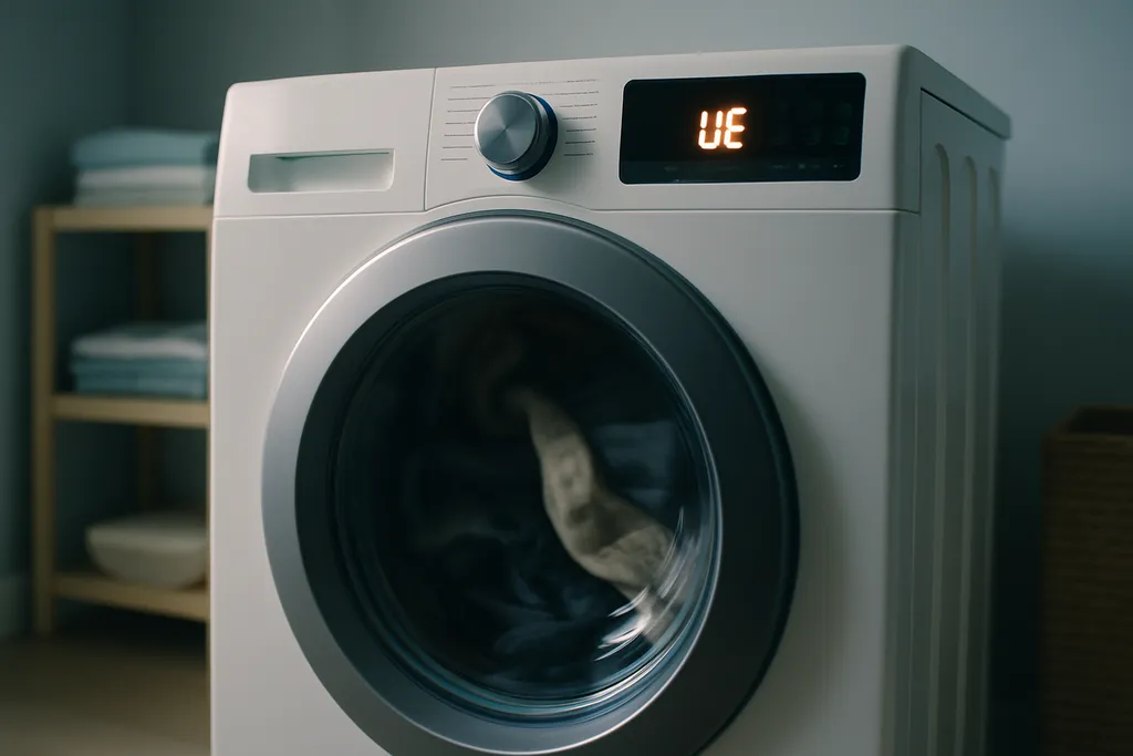 Erro UE na lavadora Samsung: o que significa e como resolver o desbalanceamento