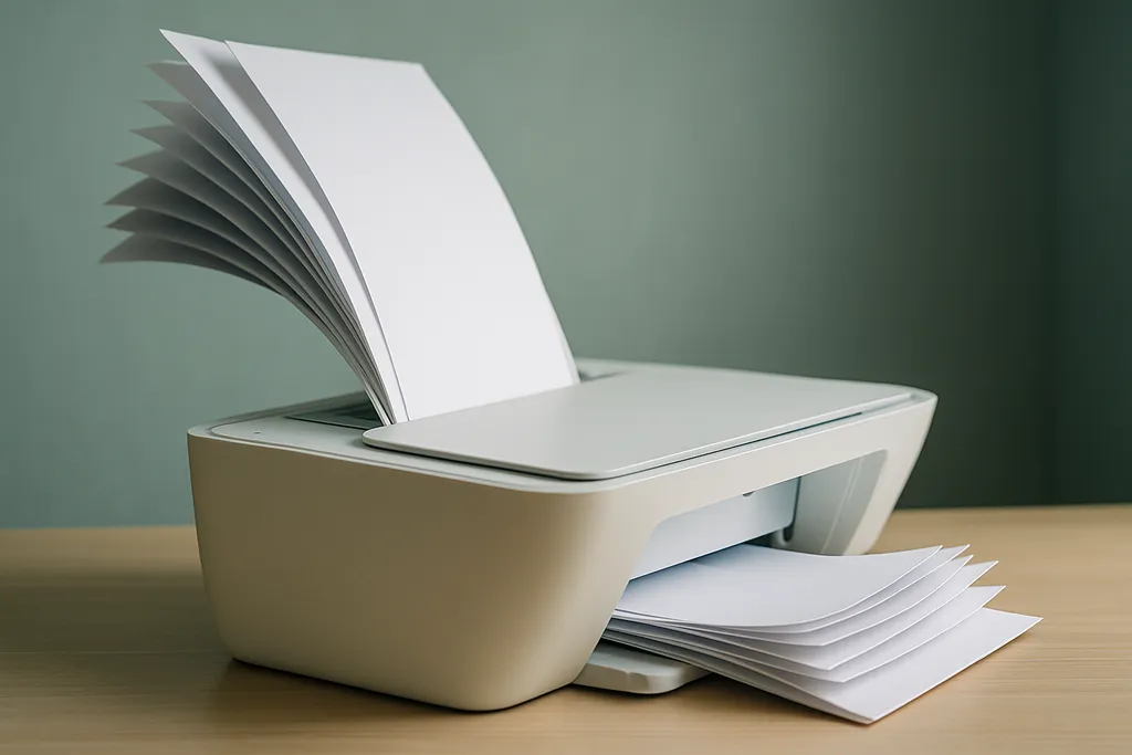 HP DeskJet 2374 puxando várias folhas de uma vez: causas e como resolver