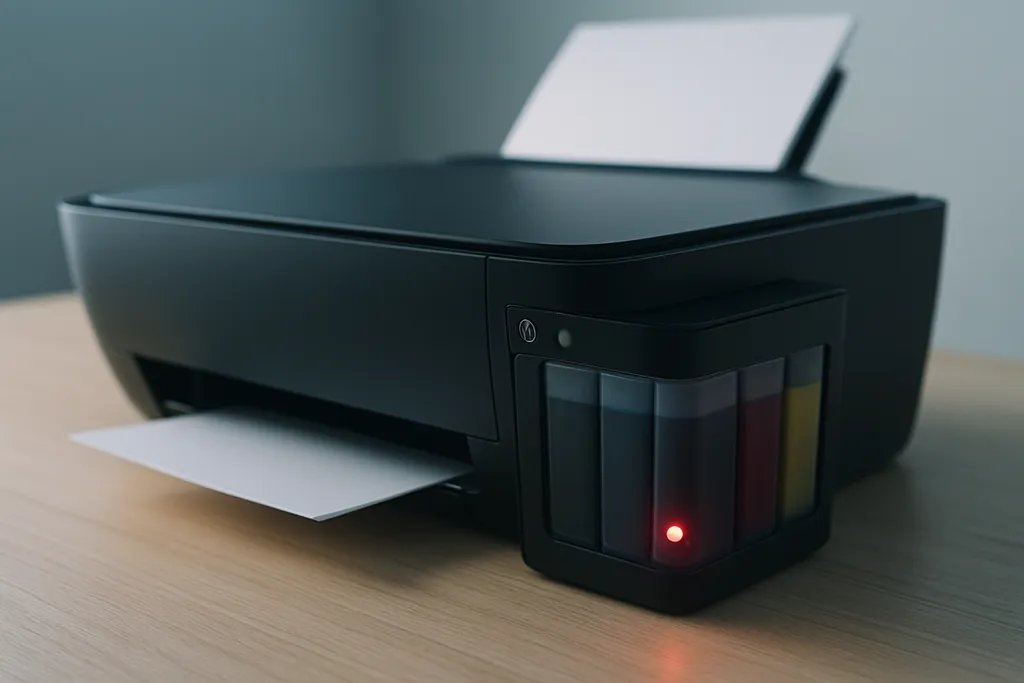 HP Ink Tank 416 com luz de tinta piscando: o que significa e como resolver