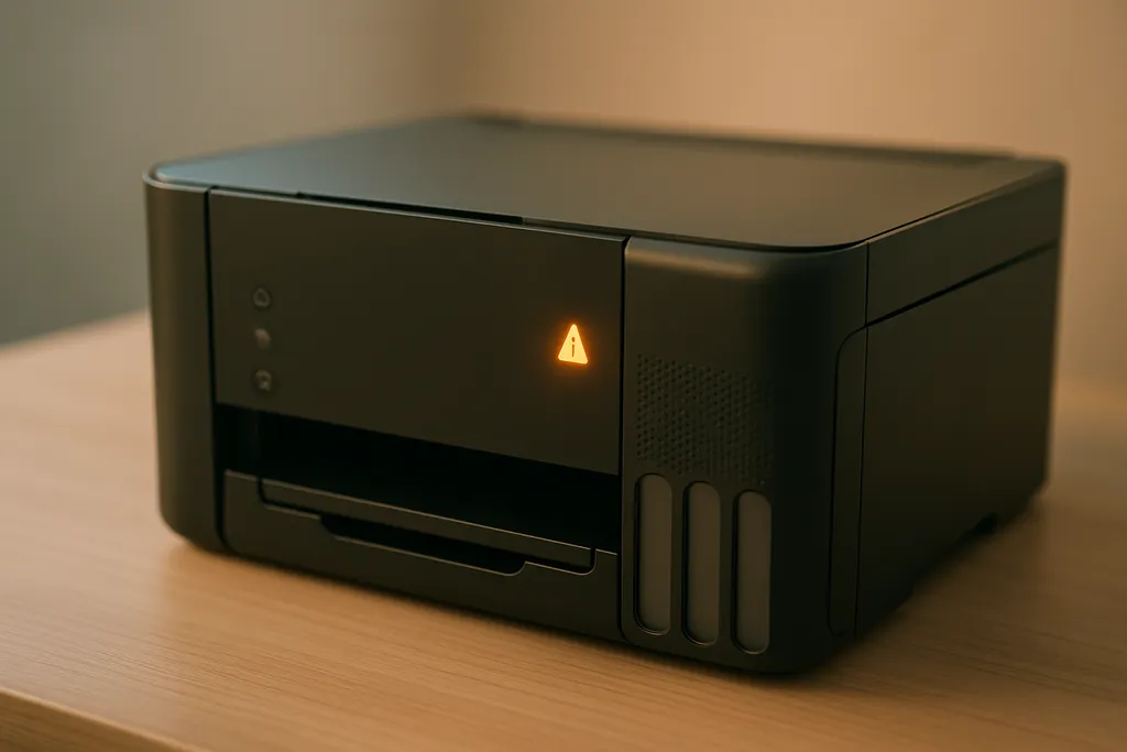 Luz laranja piscando na Epson L3250: o que significa e como resolver