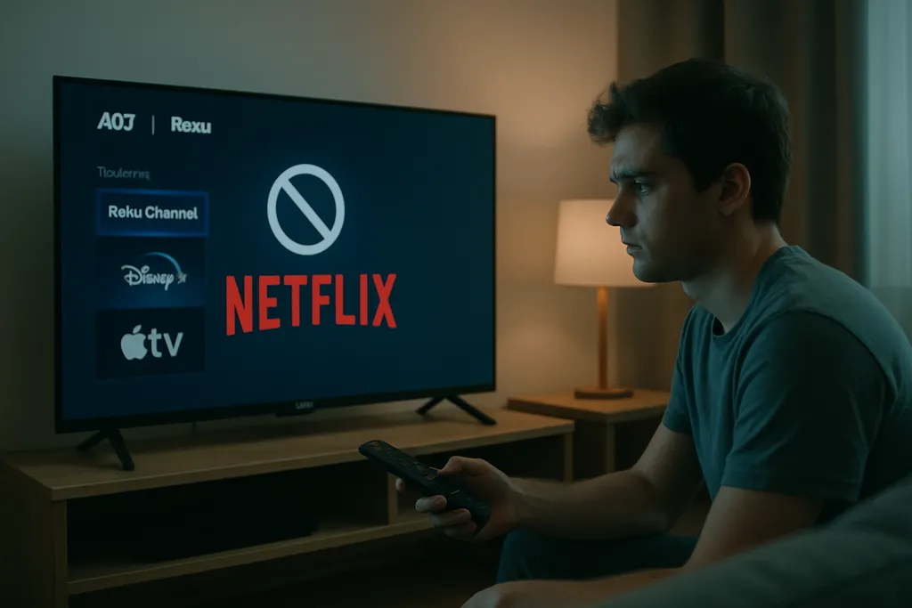 Smart TV AOC Roku não abre a Netflix: causas comuns e como resolver